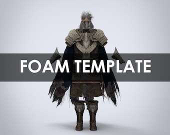 Eld Lord Full Wearable Armor con plantilla de tiara para espuma EVA (PDO/PDF)