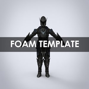 Ebony Skyrm Wearable Armor with Helmet Template for EVA Foam (PDO/PDF)
