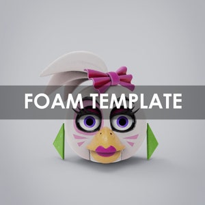 Chica Furry Full Wearable Head Template for EVA Foam (PDO/PDF)