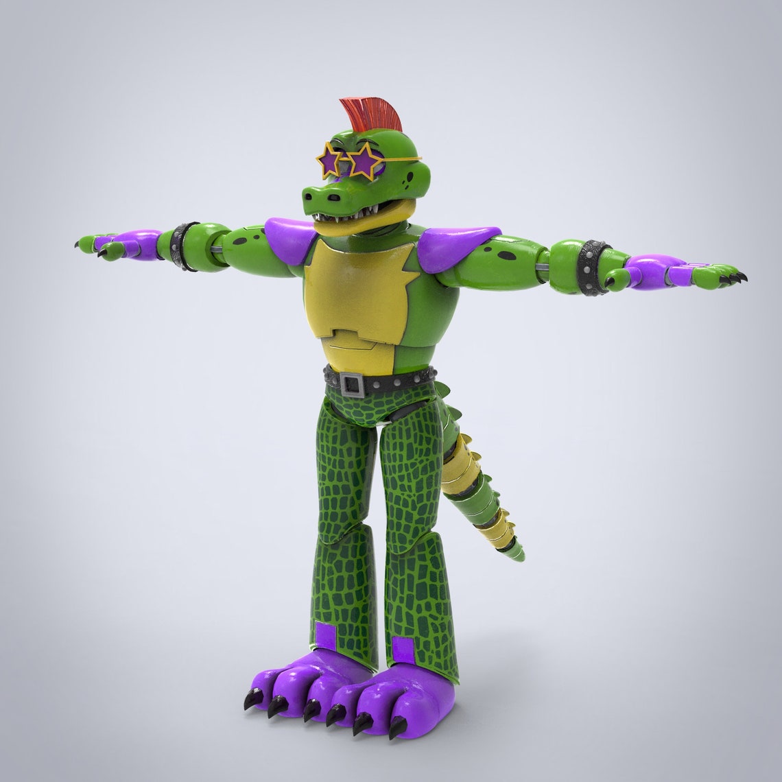 Gator Furry Full Wearable Body Parts With Head Template for EVA Foam ...