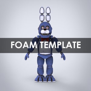 Bonnie Furry Full Wearable Body Parts With Head Template for EVA Foam ...