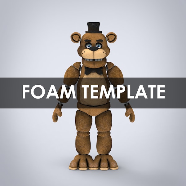 Freddy Bear Furry Full Wearable Body Parts with Head Template for EVA Foam (PDO/PDF)