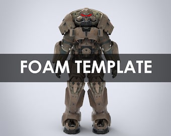 Hellcat Fall76 Full Wearable Power Armor with Helmet Template for EVA Foam (PDO/PDF)