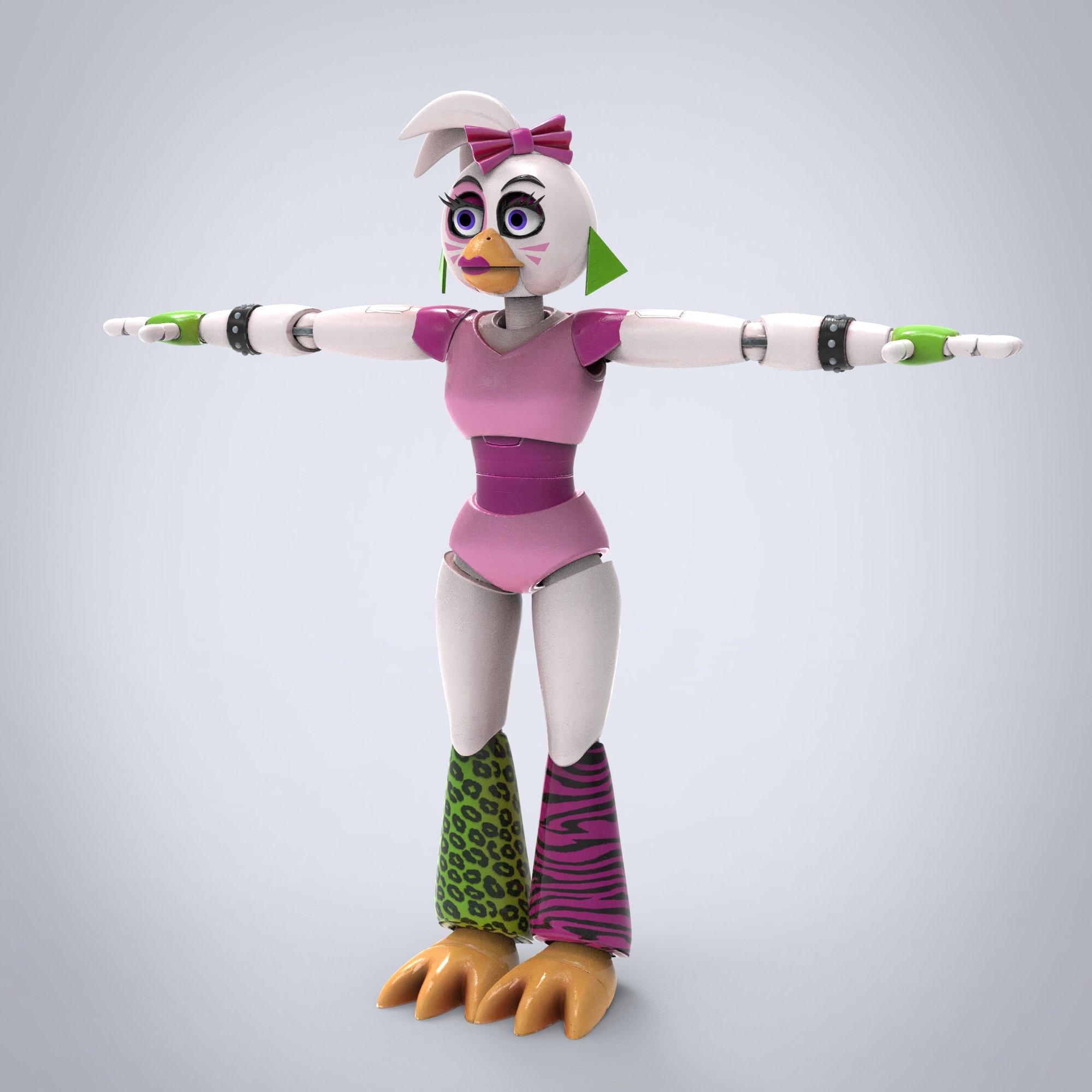 Chica Furry Full Wearable Body Parts With Head Template for EVA Foam ...