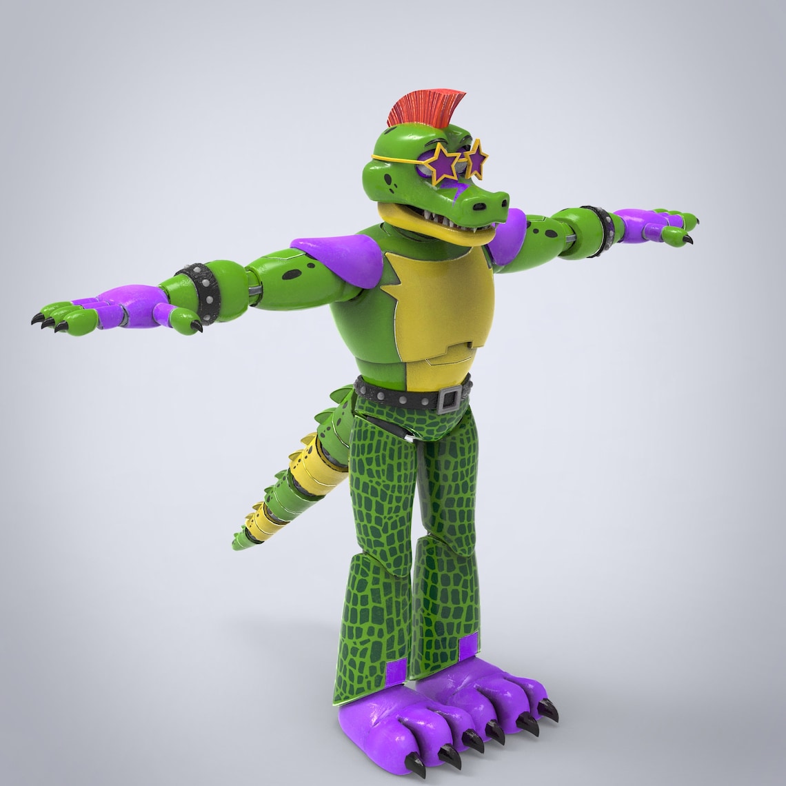 Gator Furry Full Wearable Body Parts With Head Template for EVA Foam ...