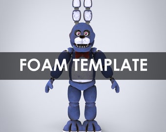 Bonnie Furry Full Wearable Body Parts with Head Template for EVA Foam (PDO/PDF)