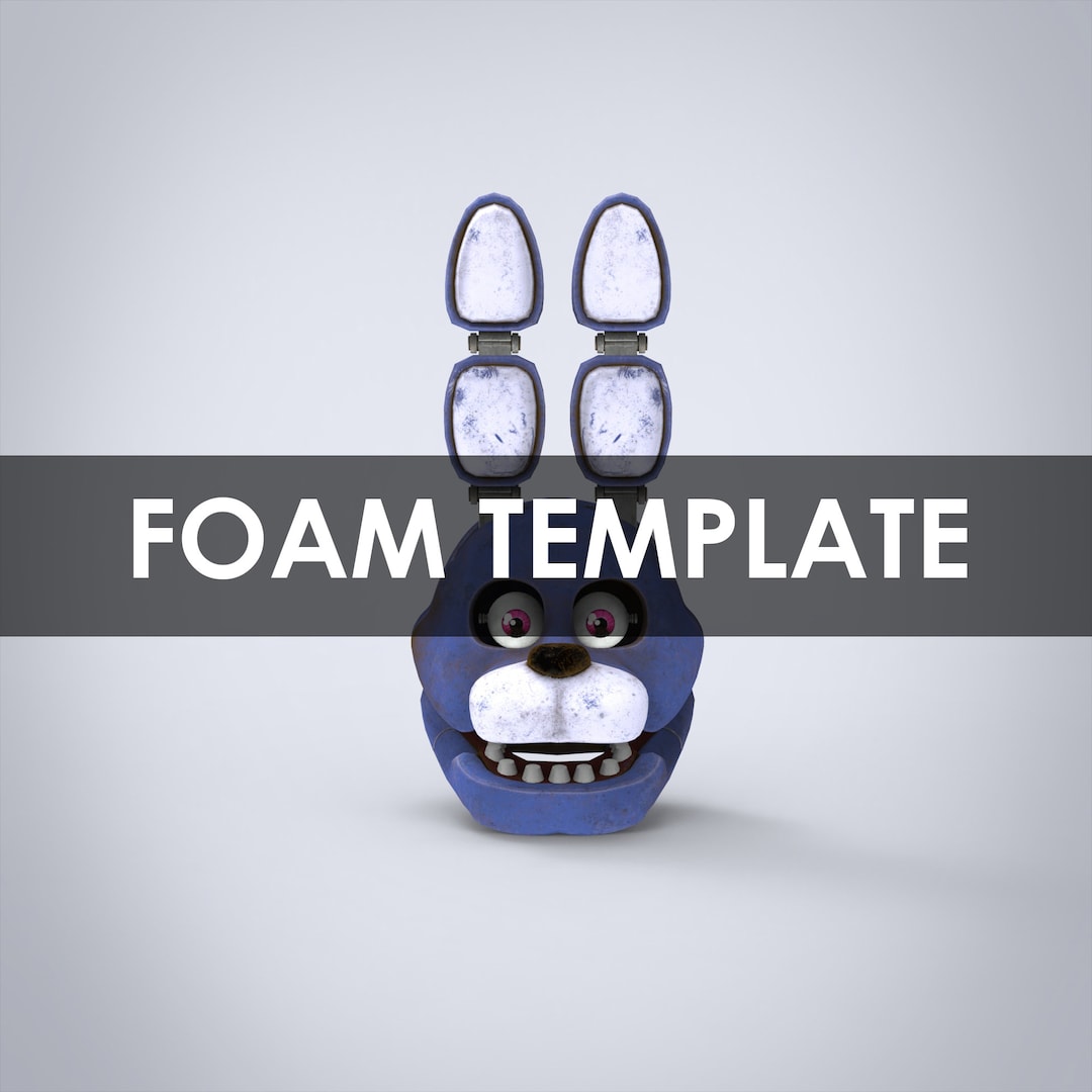 Bonnie Furry Full Wearable Head Template for EVA Foam (PDO/PDF) - Etsy