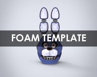 Modelo de cabeça totalmente vestível Bonnie Furry para espuma EVA (PDO/PDF)