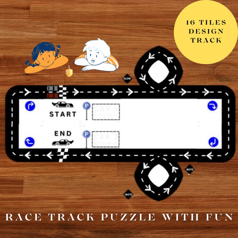 Create Your Own Race Track Downloadable Paper Toy Kit - Etsy