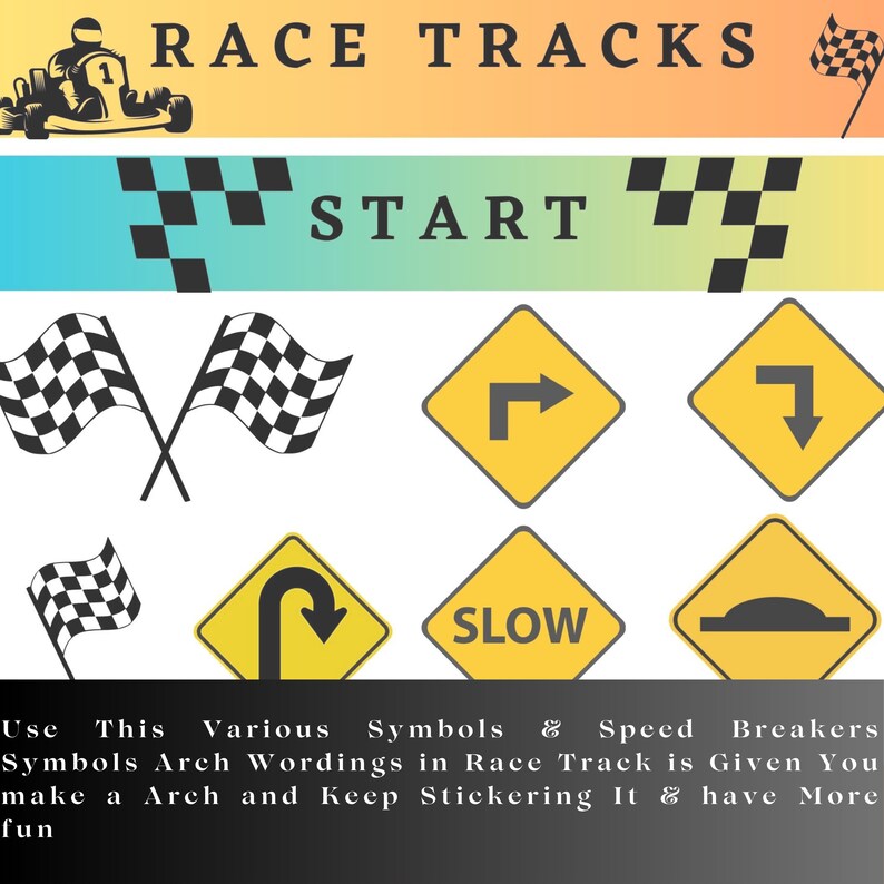Create Your Own Race Track Downloadable Paper Toy Kit - Etsy
