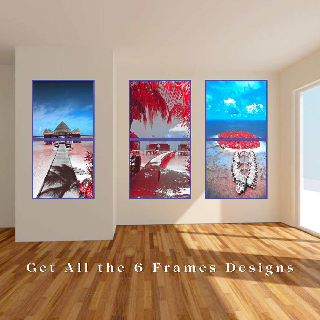 Printable Beach Wall Art Set,beach Landscape Wall Art,instant Digital ...