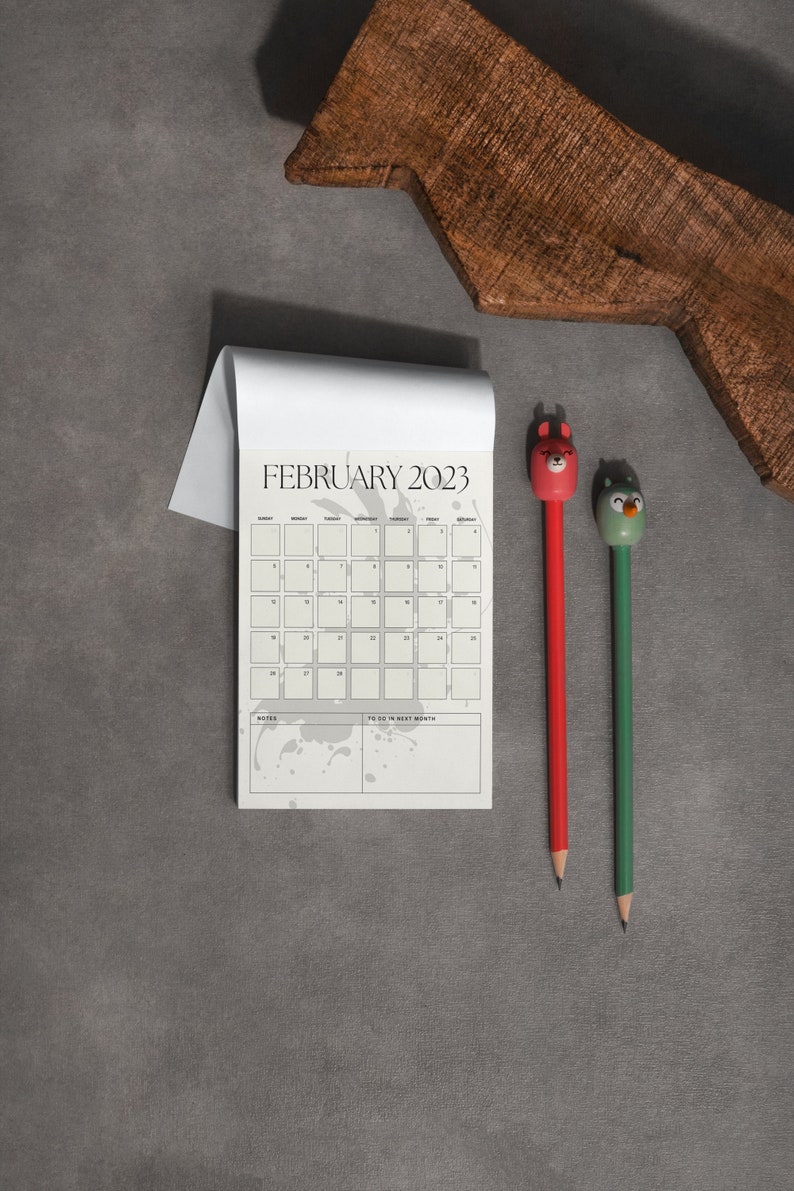 Mini Pocket Calendar 2023 Printable Easy to Use PDF Fits Etsy