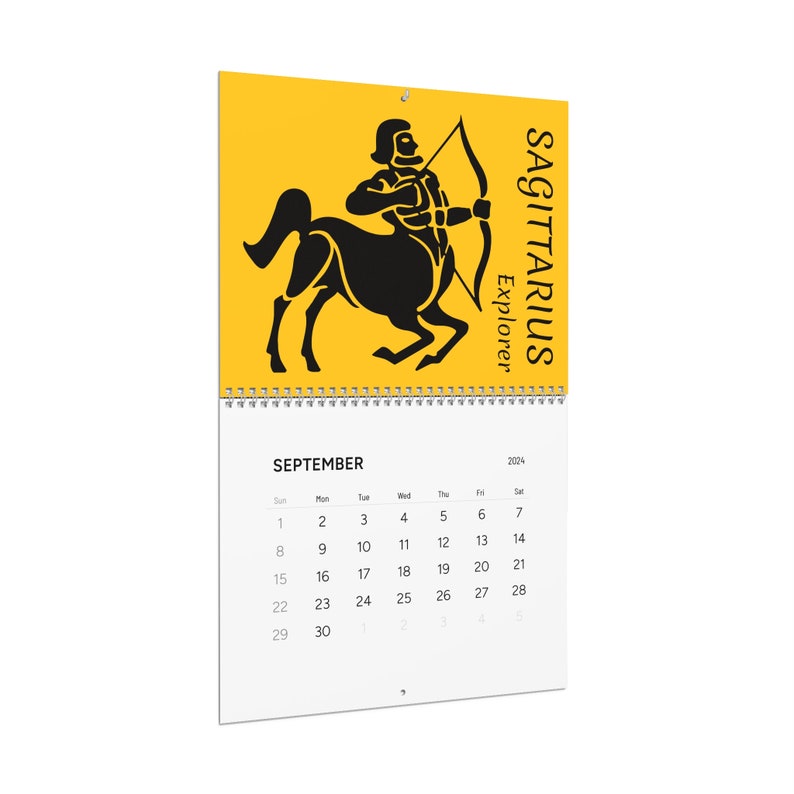 ASTROLOGY CALENDAR, Zodiac Calendar, Wall Calendar 2025, Wiccan