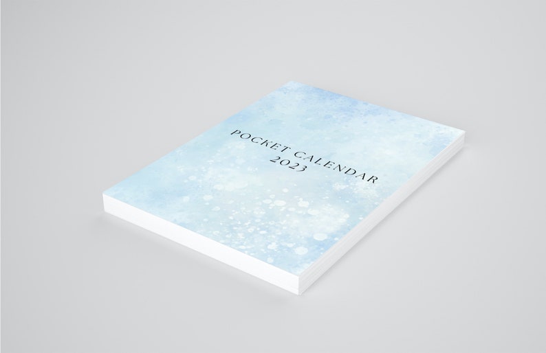 Mini Pocket Calendar 2023 Printable Easy to Use PDF Fits Etsy