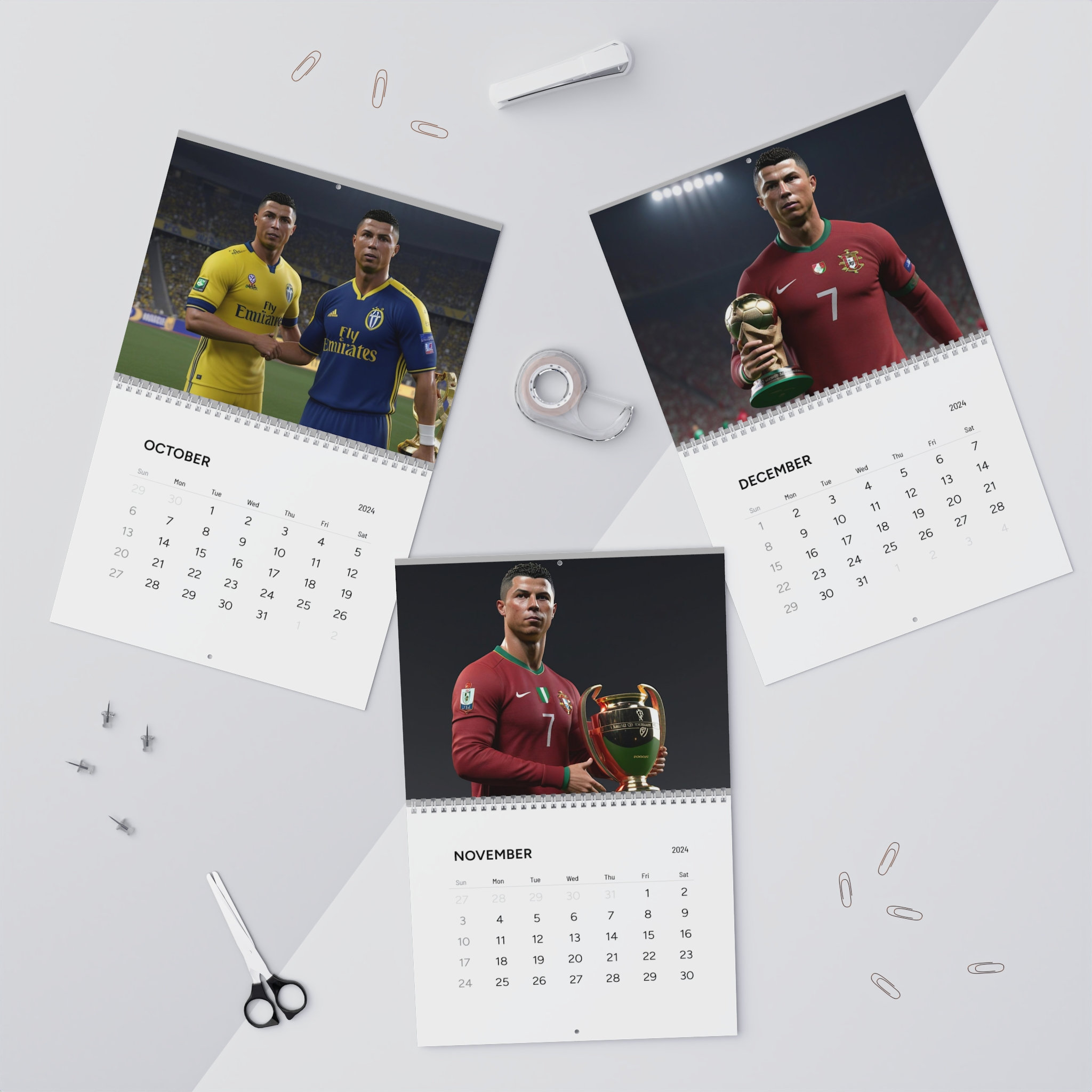 Cristiano Ronaldo, Ronaldo Kalender, Soccer Calendar, Ronaldo Calendar