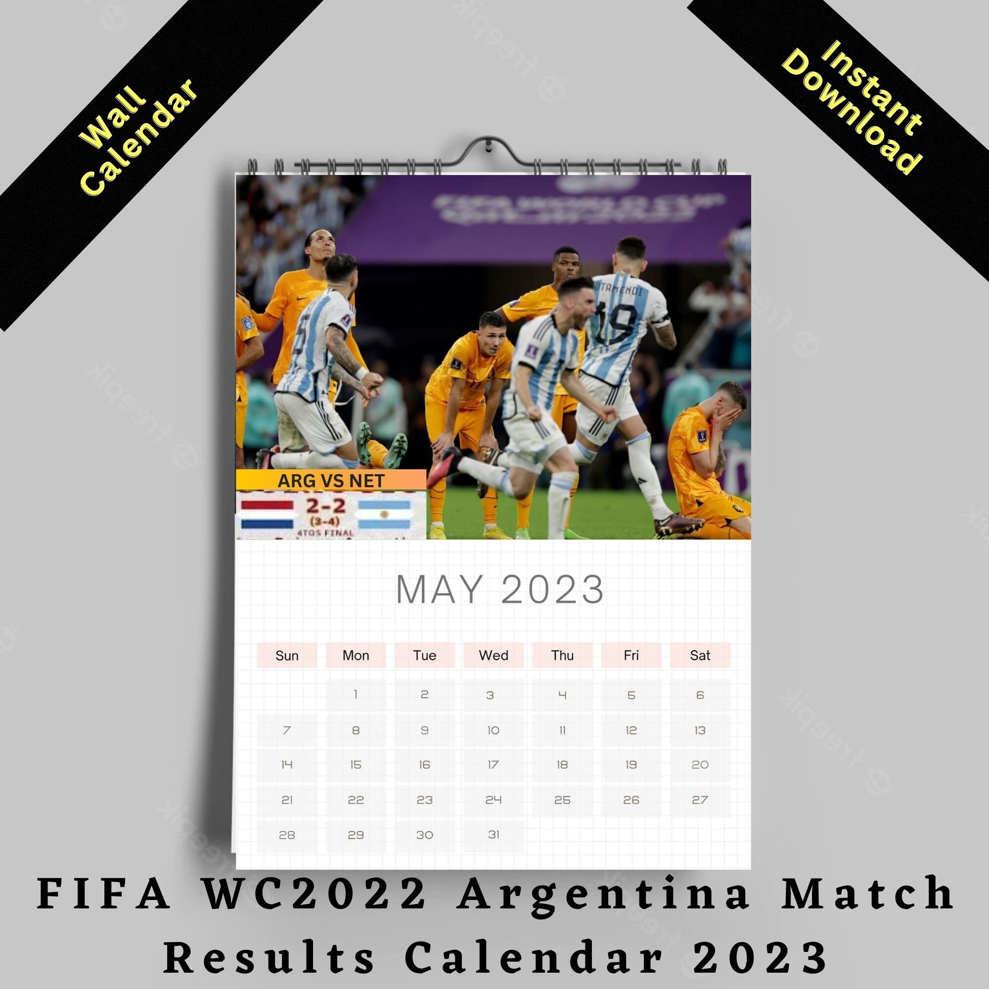 Argentina World Cup 2022 Wall Calendar 2023 Celebrate the - Etsy
