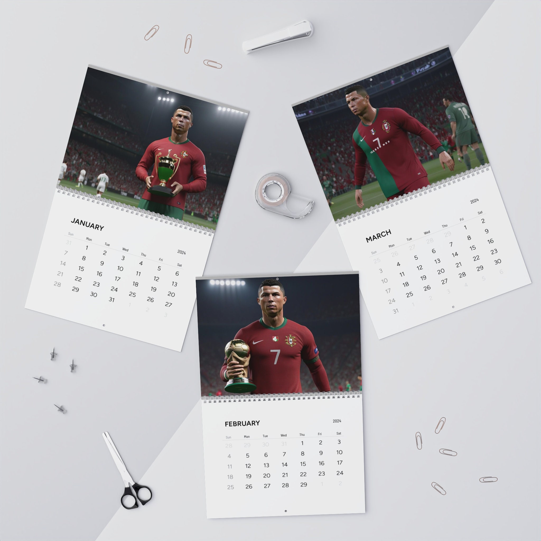 Cristiano Ronaldo, Ronaldo Kalender, Soccer Calendar, Ronaldo Calendar