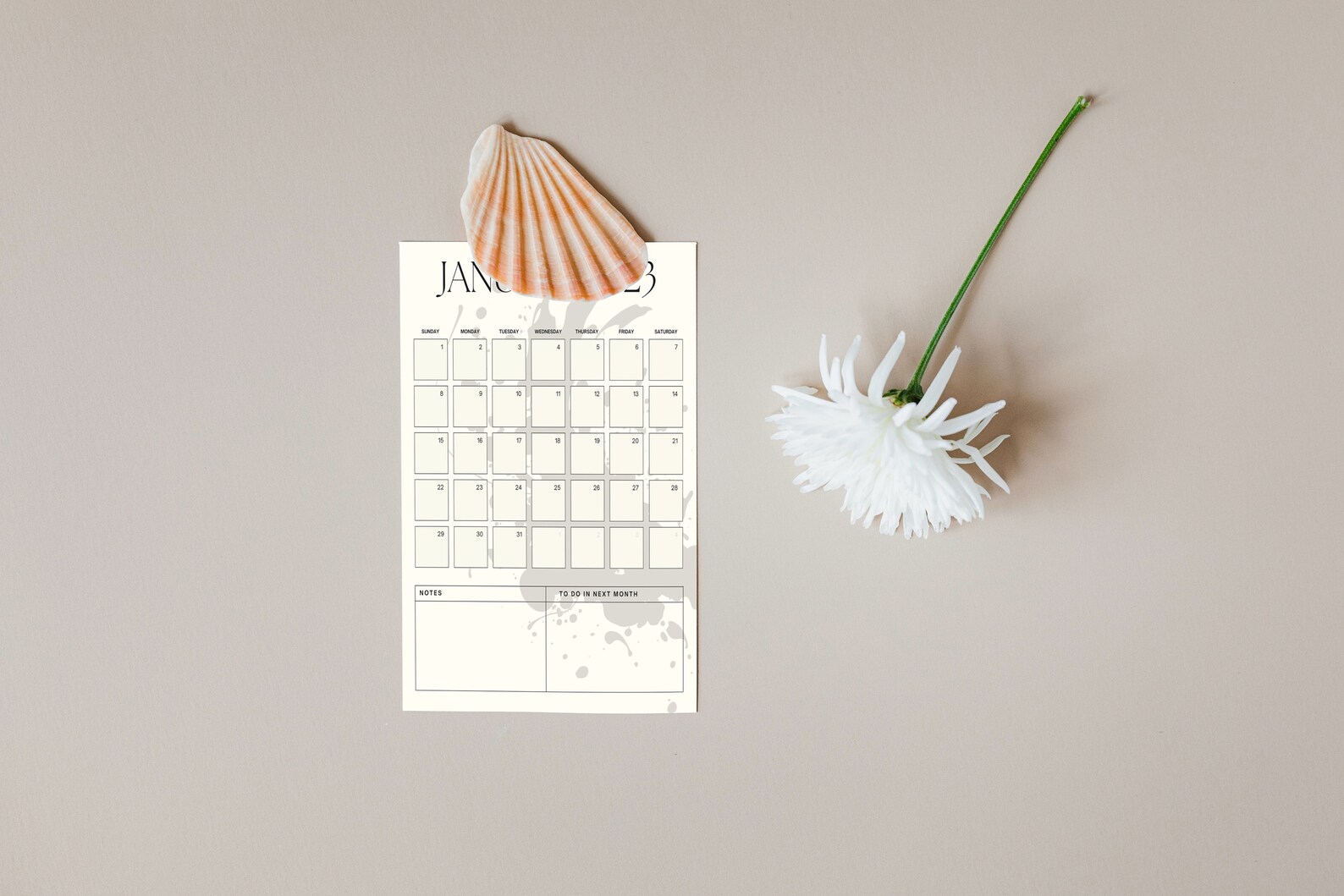 Mini Pocket Calendar 2023 Printable Easy to Use PDF Fits Etsy