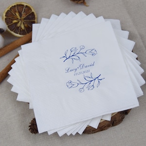 Tovaglioli personalizzati Tovaglioli personalizzati Matrimonio personalizzato Cocktail Bevande Carta Anniversario Festa Monogramma Pranzo personalizzato Disponibile!