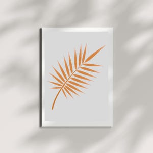 Impression d'art aquarelle fronde #3 sur papier cartonné 250 g/m², décoration murale botanique, illustration de la nature, cadeau pour les amateurs de plantes, art minimaliste