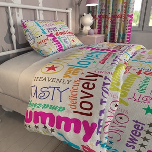 Custom Design Pattern Bedding Set - Bed Cover - Duvet Cover Set - Curtain - Pillow And Chandelier
