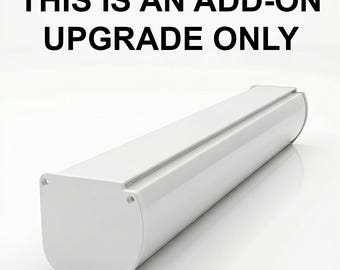 Mejora de carcasa cerrada de lujo para persianas enrollables y tipo cebra / Cassette de aluminio blanco de primera calidad / Complemento elegante y moderno para el tratamiento de ventanas