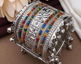 アクセサリー silver tone ethnic bangle Indian jewelry il_340x270.5904117011_q45r.jpg