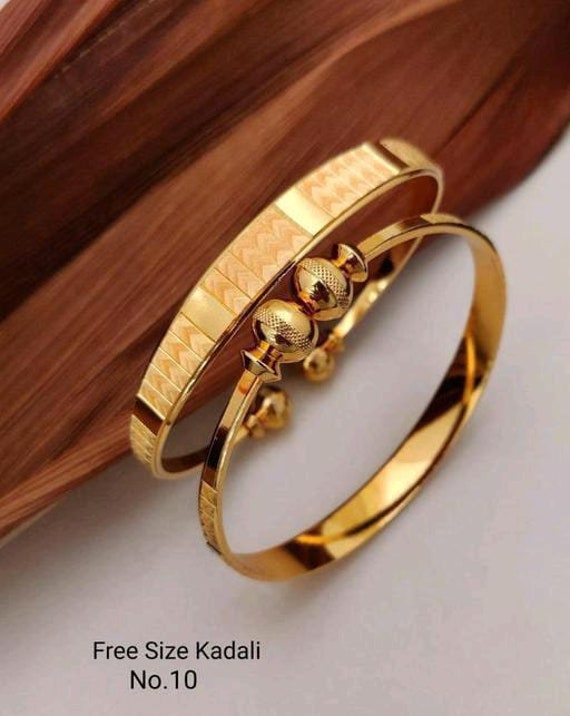 Gold Plated Wedding Wear Beautiful Designer Bangles, Partywear