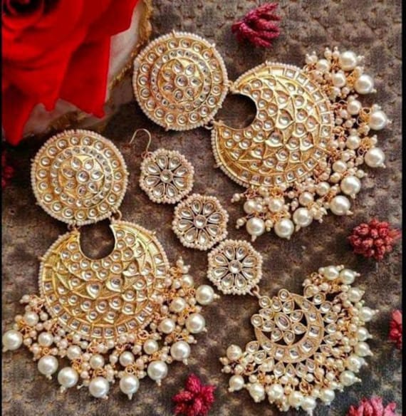 Sabyasachi Maang Tikkas Set Kundan Sheeshpatti, Gold Plated Maang Tikka,  Head Jewelry, Head Chain, Hair Accessories, Body Jewelry, Tika