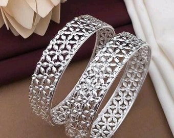 Oxidized Silver Plated Bracelet/ Indian Bangle/ Bollywood Oxidised