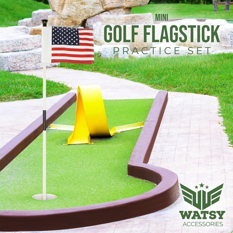 WATSY USA American Golf Flagstick Set for Backyard Outdoor Etsy