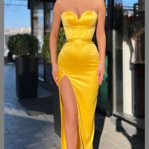 Yellow Wedding Dress - Etsy