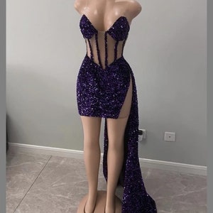 Vestido corto morado Etsy M xico