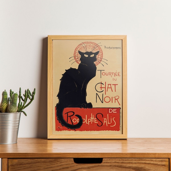 La Chat Noir Poster, Vintage Poster, Art Print, Retro Art Print, Download Art, Printable Art, Gallery Wall Art