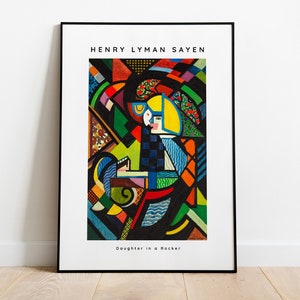 Colorful Art Print, illustration Art Print, Gallery Wall Art, Eclectic Art, Instant Art, Printable Art, Henry Lyman Art