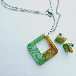 Handmade Jewelry Set  , Necklace , Earrings , Gift For Women
