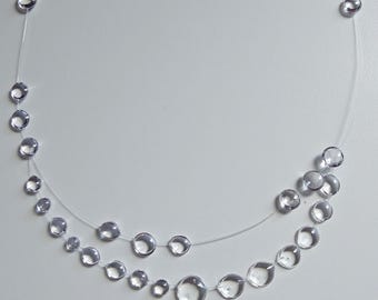 Handmade Water Drop Necklace,  Minimalist Dew Style  Jewelry , Christmas and Wedding Gift For Her