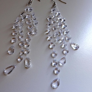 Handmade Wedding Earrings , Water Drop Earrings , Invisible Earrings , Rain Drop Earring , Minimalist Jewelry