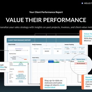 client tracker template, google sheets, excel, spreadsheet, lead management, project management, project tracker, invoice tracker, service client dashboard, business KPI, business performance tracking, customer conversion, customer segmentation