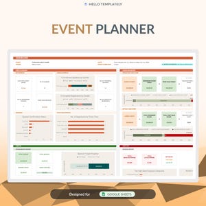 Google Sheets Event Planner Template | Corporate Conference & Seminar Dashboard
