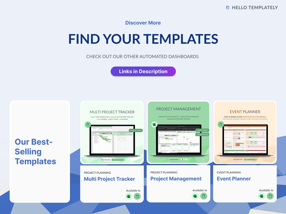 Product Performance Tracker, Excel & Google Sheets | KPI Tracker ...