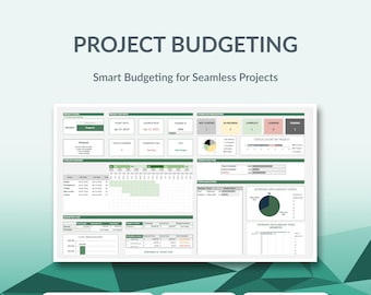 Multi Project Management & Project Budget Tracker Excel Template | Task Tracker, Dashboard, Risks, Gantt Chart, Kanban
