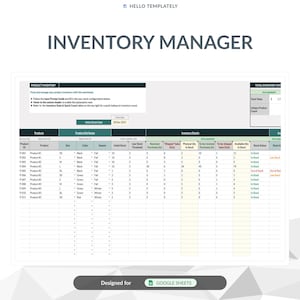 Puede incluir: Una plantilla de hoja de cálculo para gestionar el inventario, con columnas para el ID del producto, el tamaño, el color, la temporada, el stock inicial, el umbral de stock bajo, las compras recibidas, los envíos, la cantidad física en stock, las compras que se van a recibir, las ventas que se van a enviar, la cantidad disponible en stock, el estado del stock y la alerta automática de stock. La hoja de cálculo también incluye una sección para las estadísticas totales del inventario, que muestran el valor total, el recuento de productos únicos y los datos rellenados automáticamente.