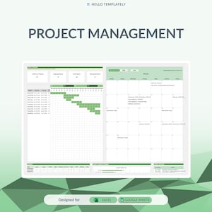 Google Sheets-Projektmanagementvorlage | Aufgabenverfolgungs-Dashboard & Gantt-Diagramm