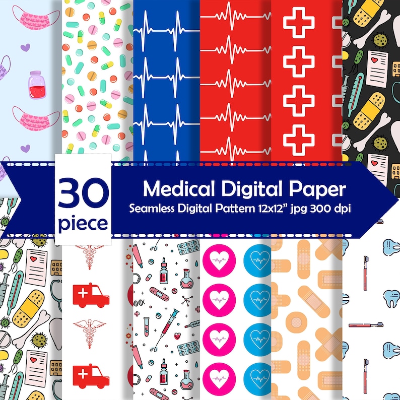 Medical Digital Paper, Scrapbooking, Hospital,doctors,nurses,hospital