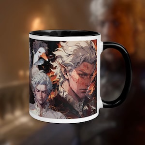 Astarion Baldurs Gate 3 Inspired Manga Comic D&D Vampire Rogue Elf Goosetarion Character Mug