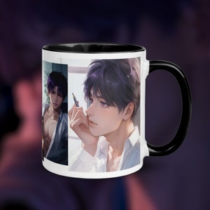 Rafayel Inspired Manga/Manhua Mug with Color Inside, From Love And Deepspace Otome