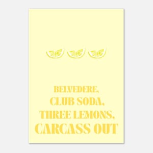 Real Housewives of Beverly Hills Inspired Poster - Dorit Kemsley “Belvedere, Three Lemons” Quote Print - Bravo Print