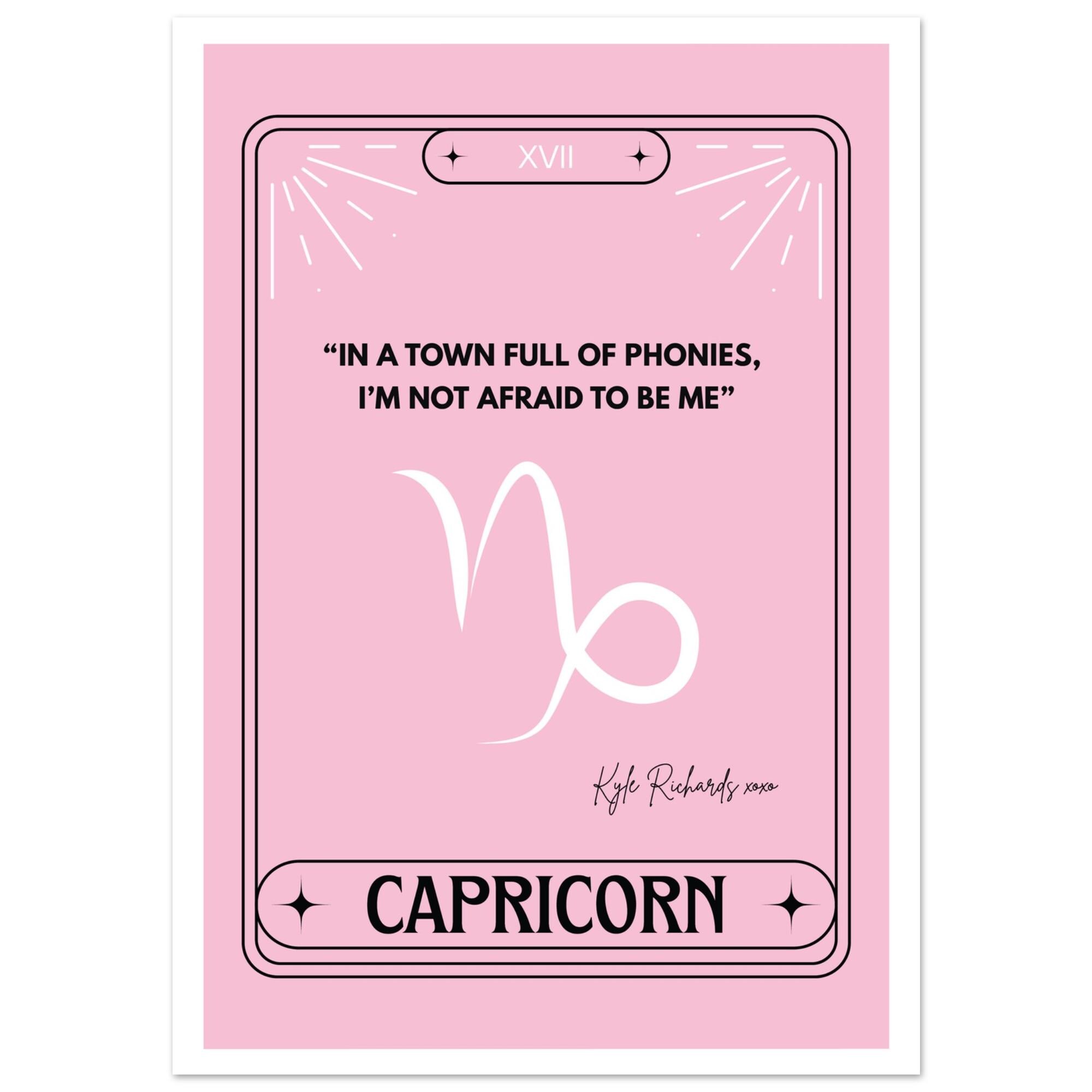 ビバリーヒルズの本物の主婦たち カイル・リチャーズ デコレーション - 山羊座ポスタープリント - ブラボーファンアート - Etsy 日本, image size:2000x2000