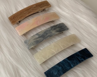 Pinza para el pelo cuadrada de mármol, pasadores, horquillas, pinzas, pinza de carey, pinza de acetato, Cult Mystique [052]